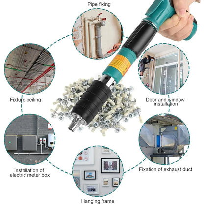 Power Nail Gun – Heavy-Duty Manual Steel Nail Driver for Concrete, Brick & Wood.